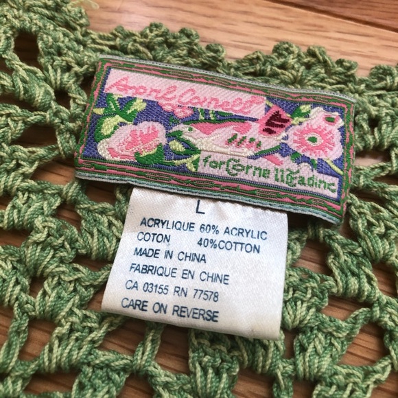 Vintage April Cornell Knit 3/4 Sleeve Cardigan - Picture 2 of 4